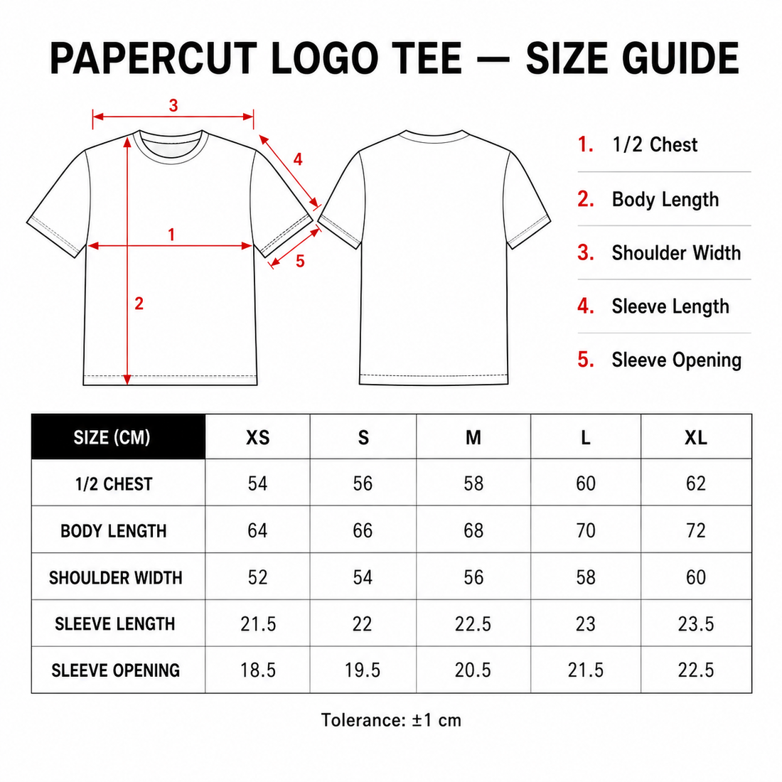Papercut Logo Tee - White
