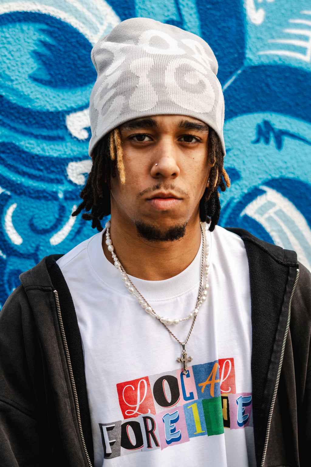 Skull  Beanie Cool Grey