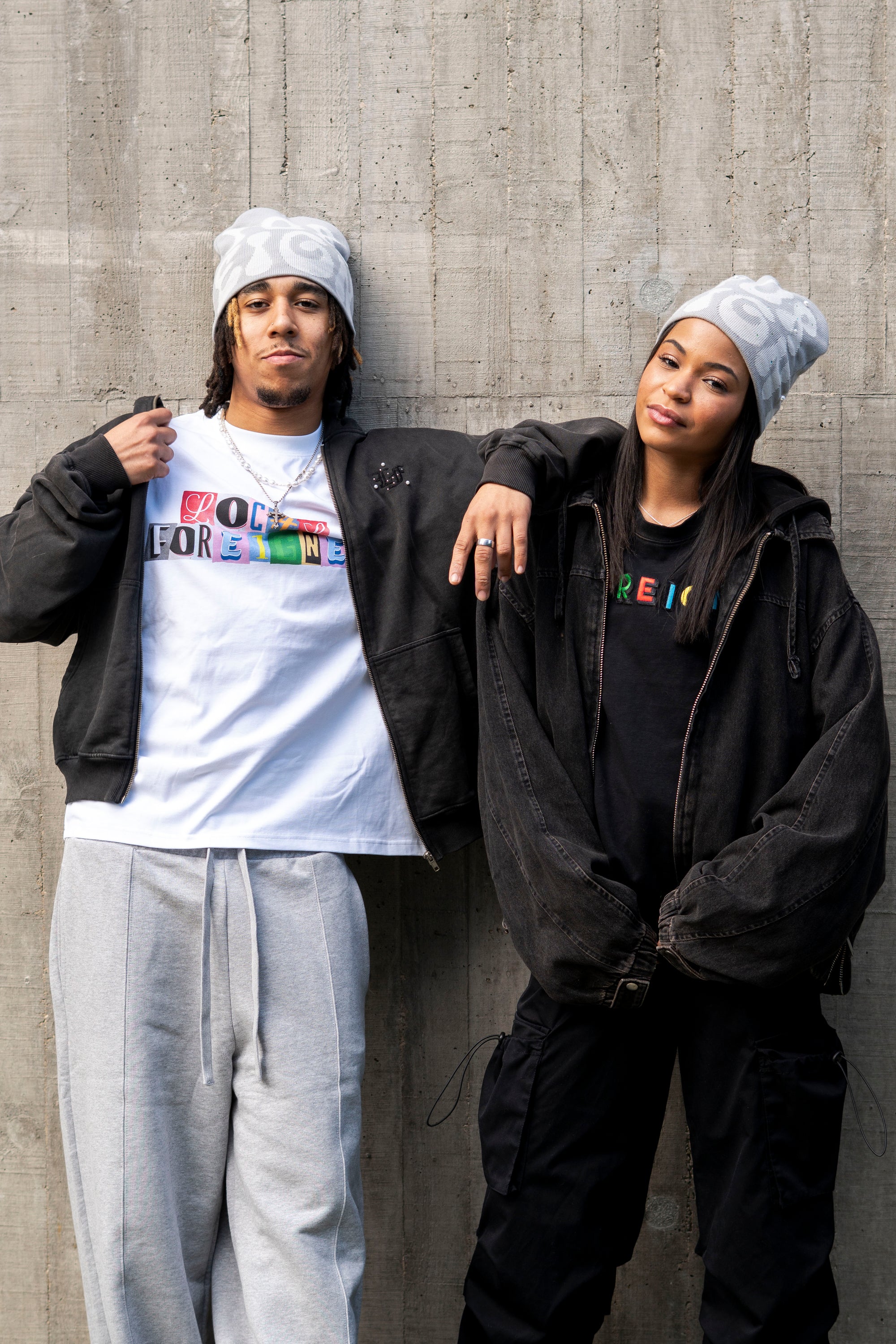 Skull  Beanie Cool Grey